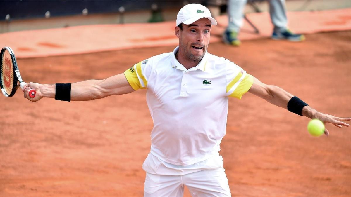 Bautista, en un partido del Masters 1.000 de Roma