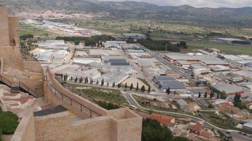 Vista de Castalla desde el castillo.