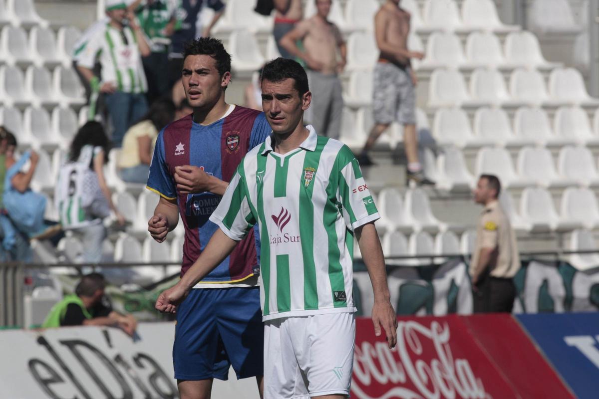 Iborra y Carpintero, en aquel Córdoba CF-Levante del 2009 (2-1).