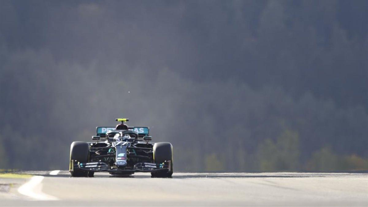 Bottas durante la sesión de entrenamientos libres.