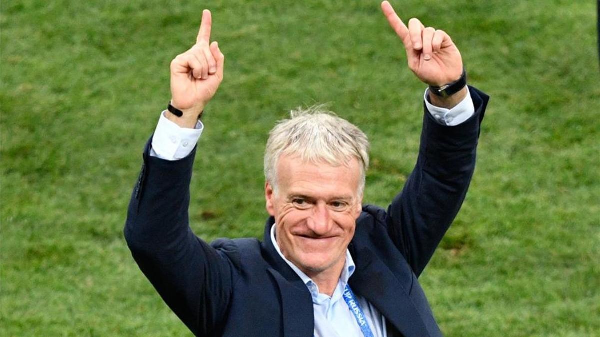 Didier Deschamps celebró el Mundial por todo lo alto