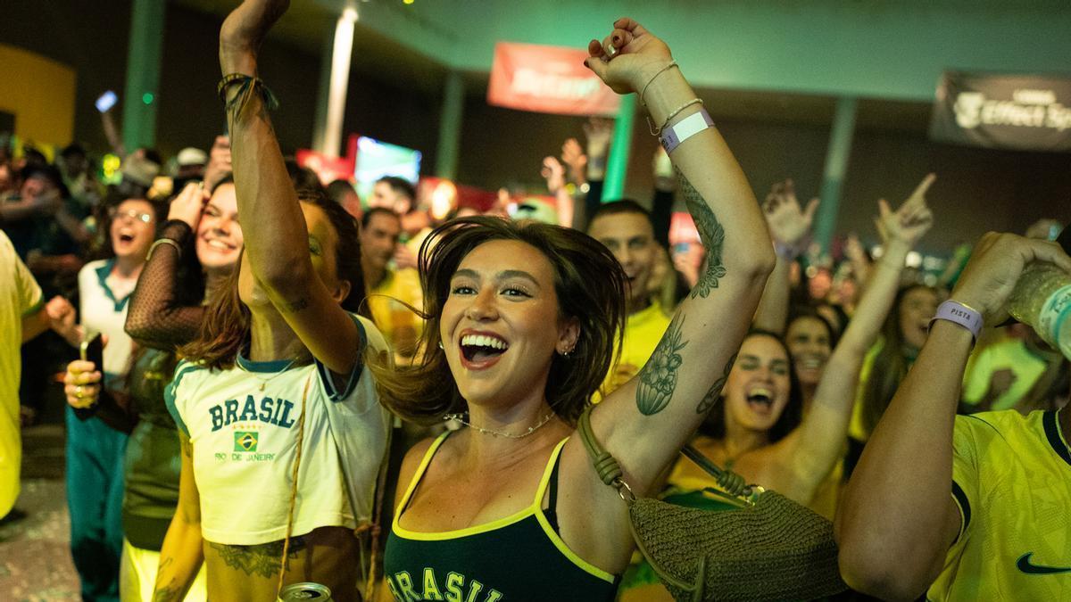La afición brasileña celebra la victoria ante Haití en el Mundial de Fútbol 2026