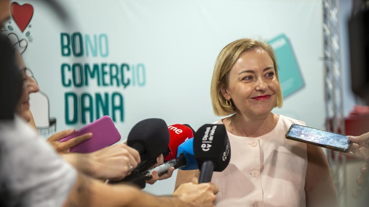 La vicepresidenta Natàlia Enguix, responsable de Promoción Económica.