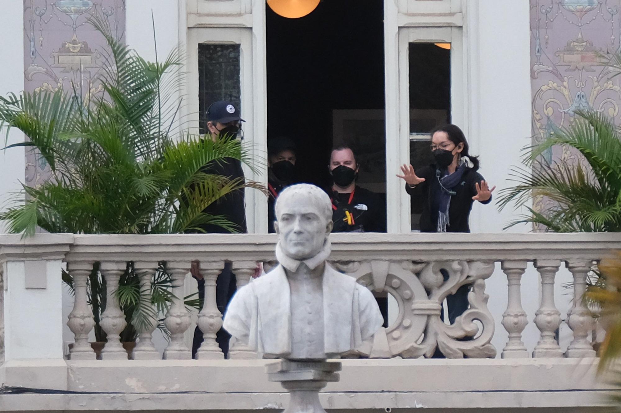 Jennifer López, en el Gabinete Literario, durante el rodaje de 'The Mother'