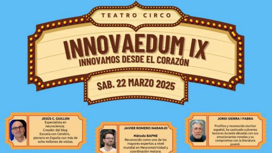 La novena edición de Innovaedum, el sábado en el Teatro Circo de Murcia