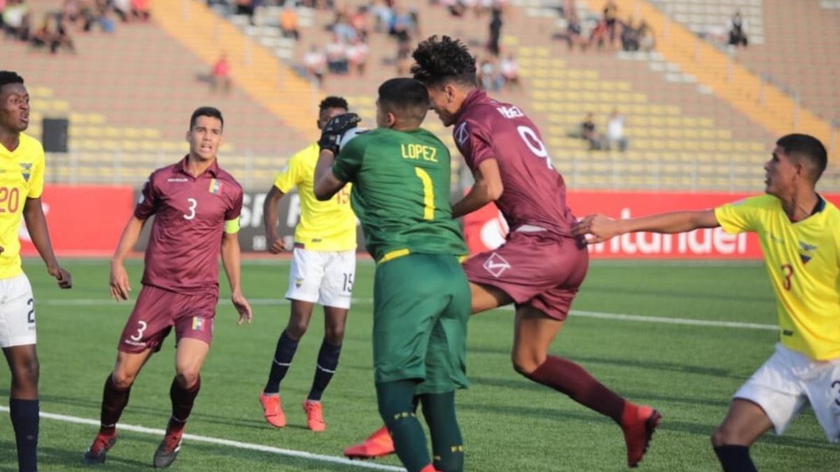 Venezuela y Ecuador igualaron 1-1 en el Sudamericano Sub 17