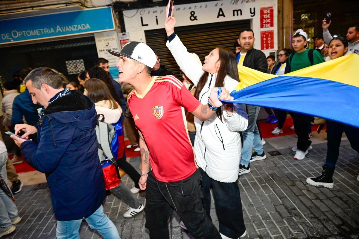 Concentración de venezolanos en Castellón