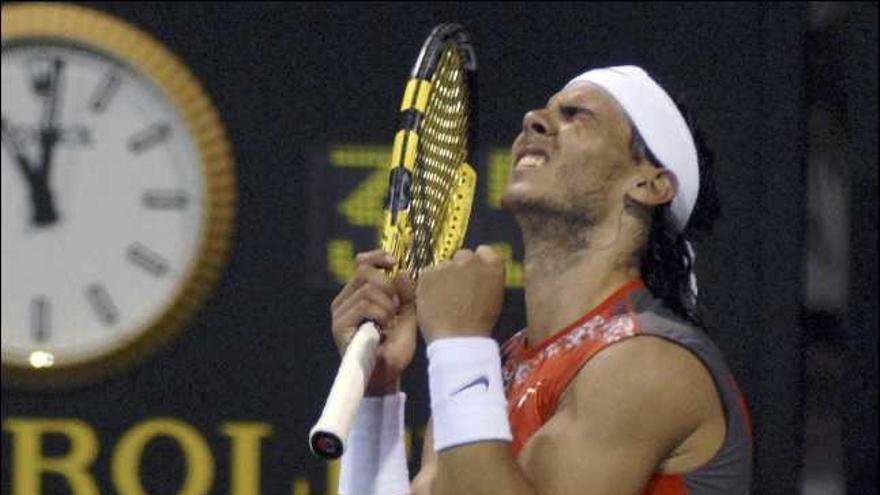 Rafael Nadal celebra su pase a la final