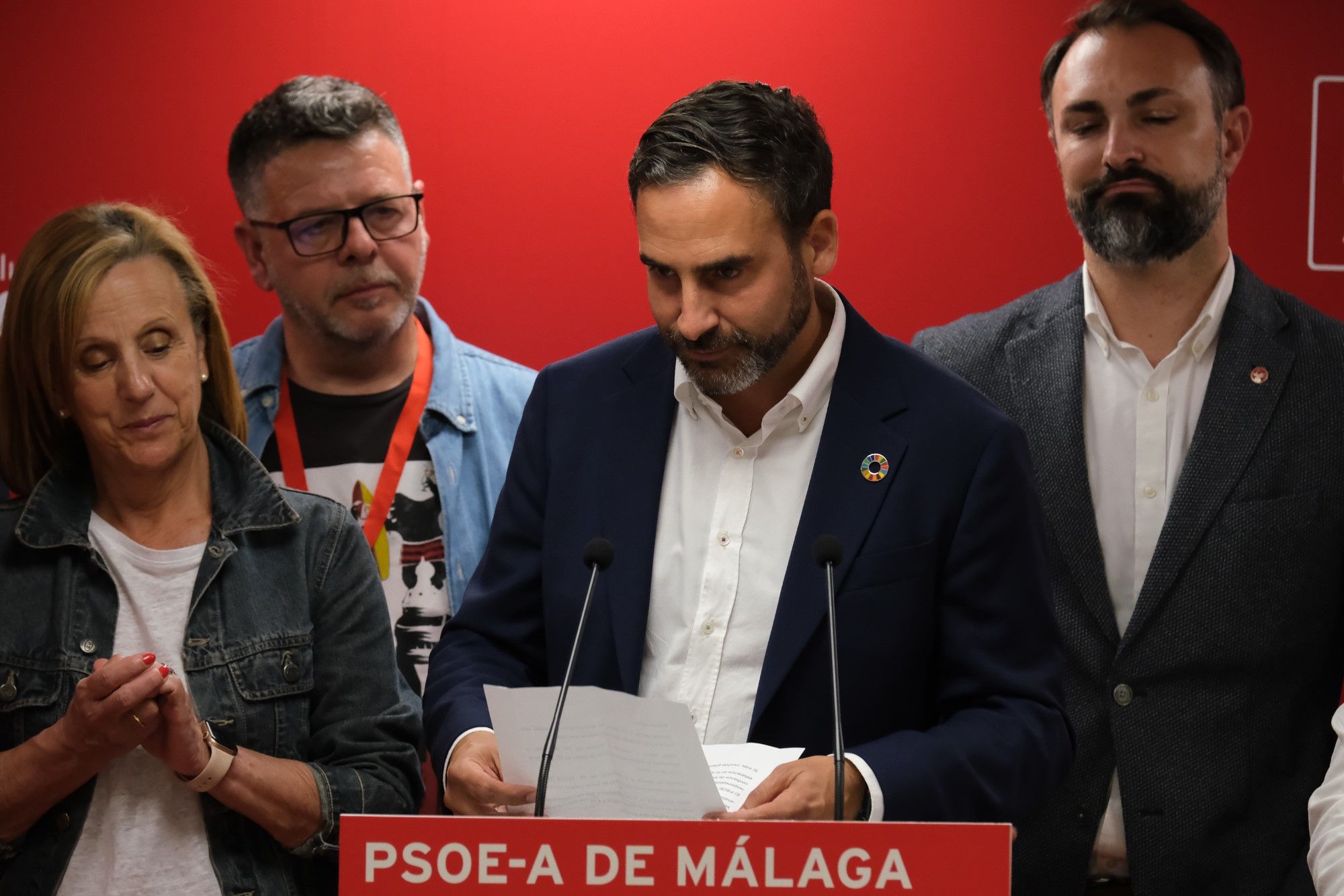 Imágenes de la noche electoral del 28M en el PSOE