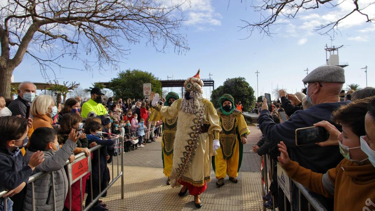 Llegada de los Reyes al puerto de Castelló