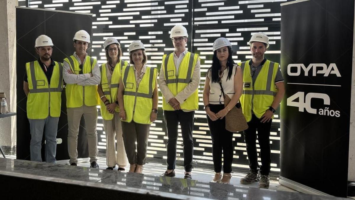 Visita del delegado territorial a las obras del centro de formación del Guadiato.