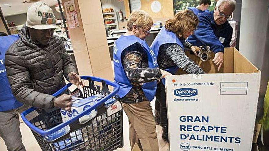 Recollida d&#039;aliments en la 10a edicio del Gran Recapte, l&#039;any passat