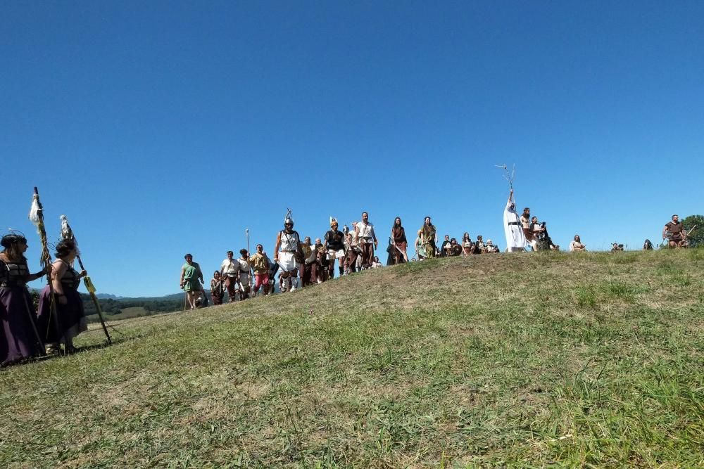 Batalla en la fiesta Astur romana en Carabanzo