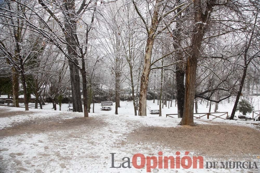 Nieve en las Fuentes del Marqués de Caravaca