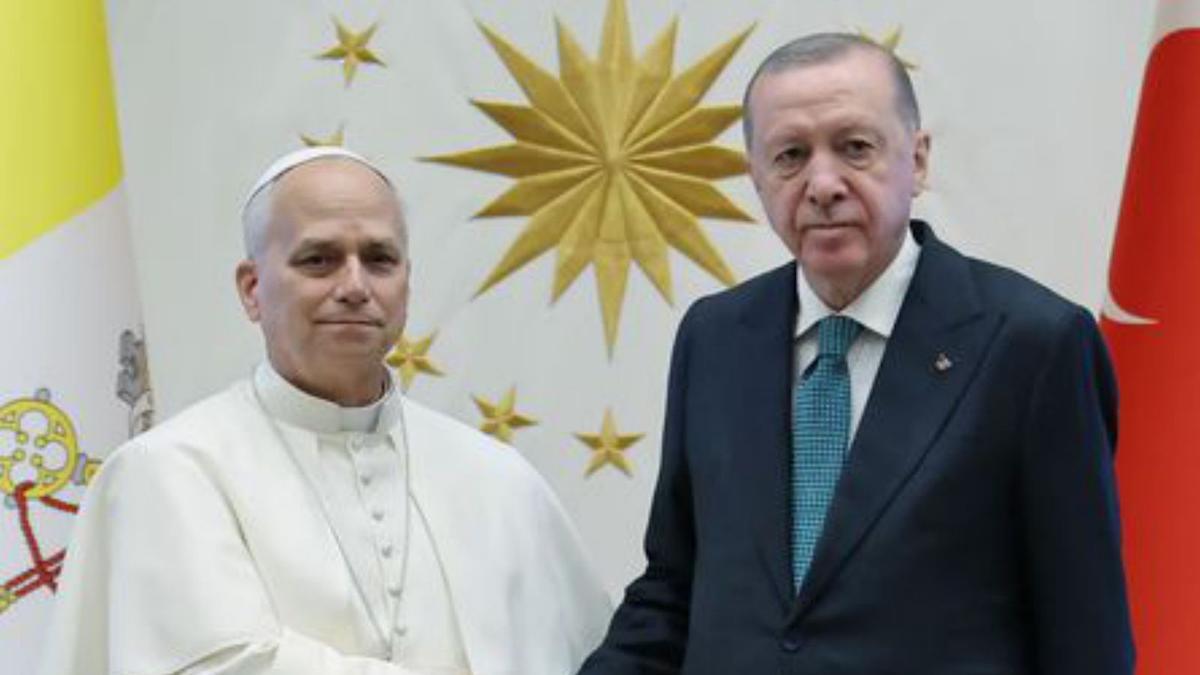 El Papa i Recep Tayyip Erdogan.  | MURAT CETINMUHURDAR