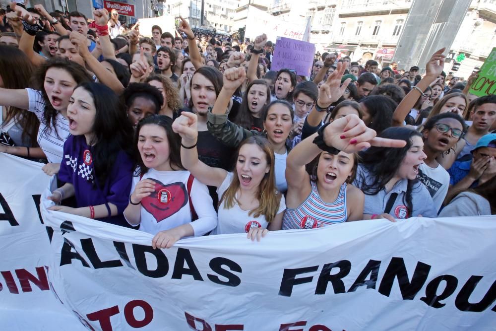 Marchas contra la reválida desde los institutos