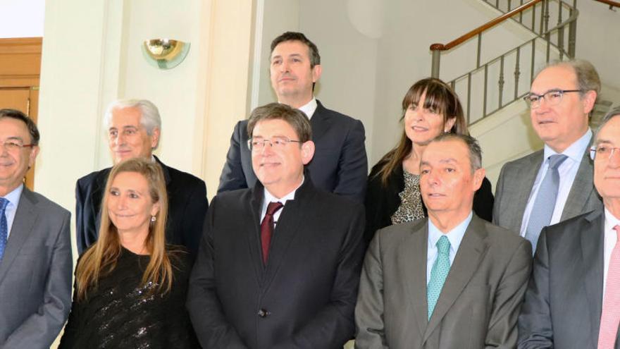 Representantes de la CEV con el jefe del Consell, Ximo Puig.