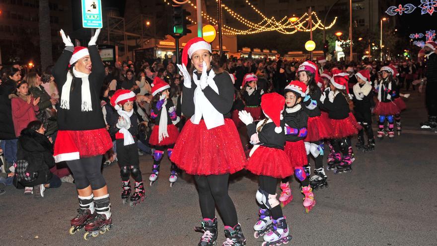 Fiesta de bienvenida a Papá Noel en Elche