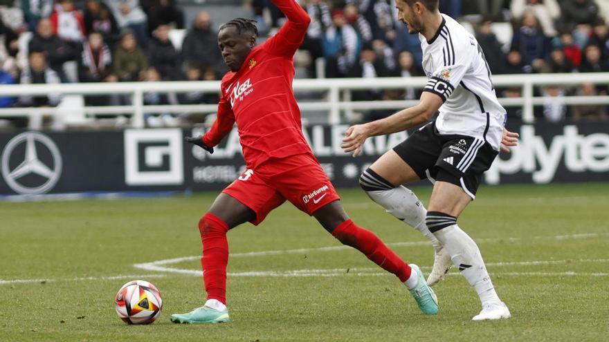 Amath, en el partido de Copa del Rey ante el Burgos.