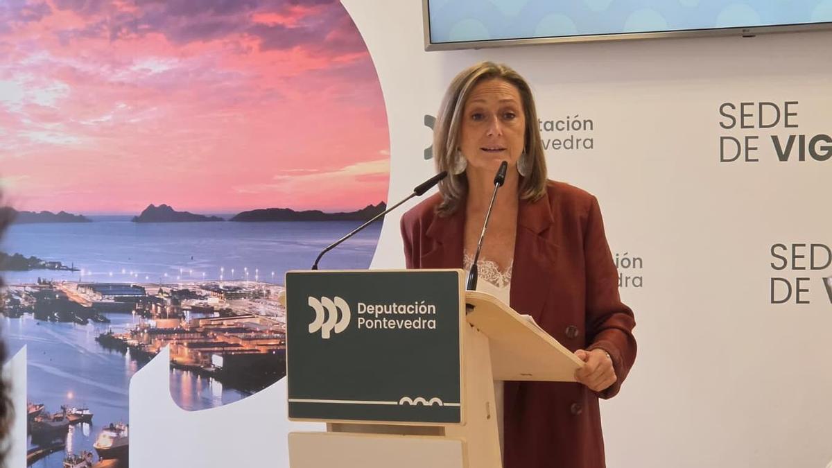 Luisa Sánchez durante su intervención este miércoles en Vigo