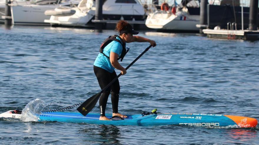 Marta Abruñedo, durante una de las pruebas.