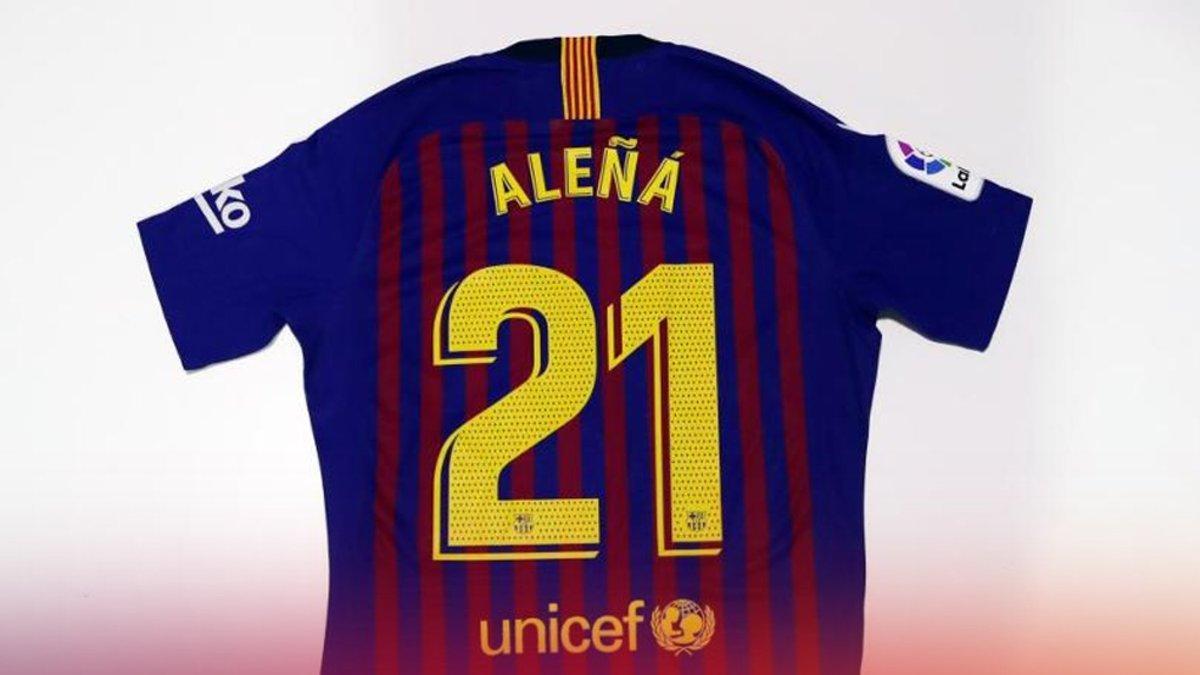 Aleñá lucirá la camiseta con el dorsal 21 a partir de ahora