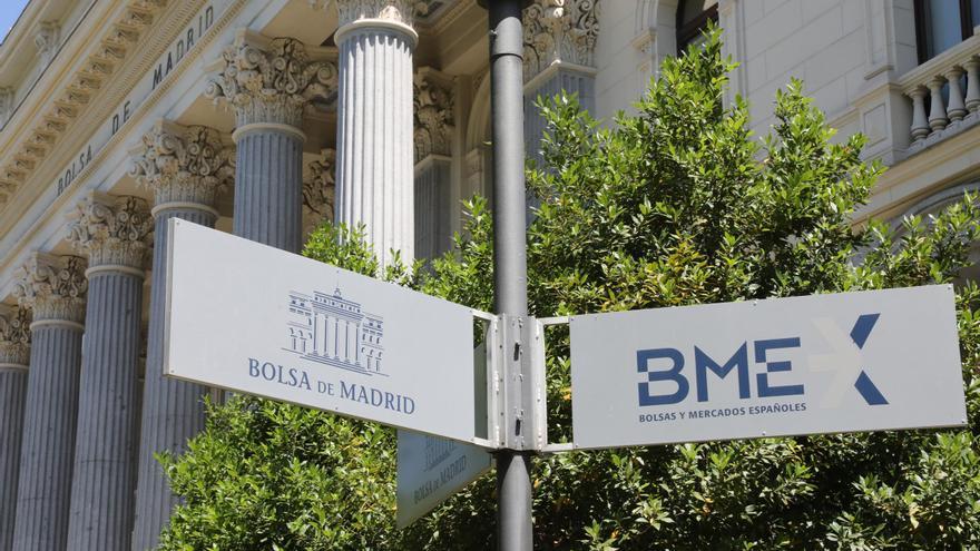 Señal de la Bolsa de Madrid.