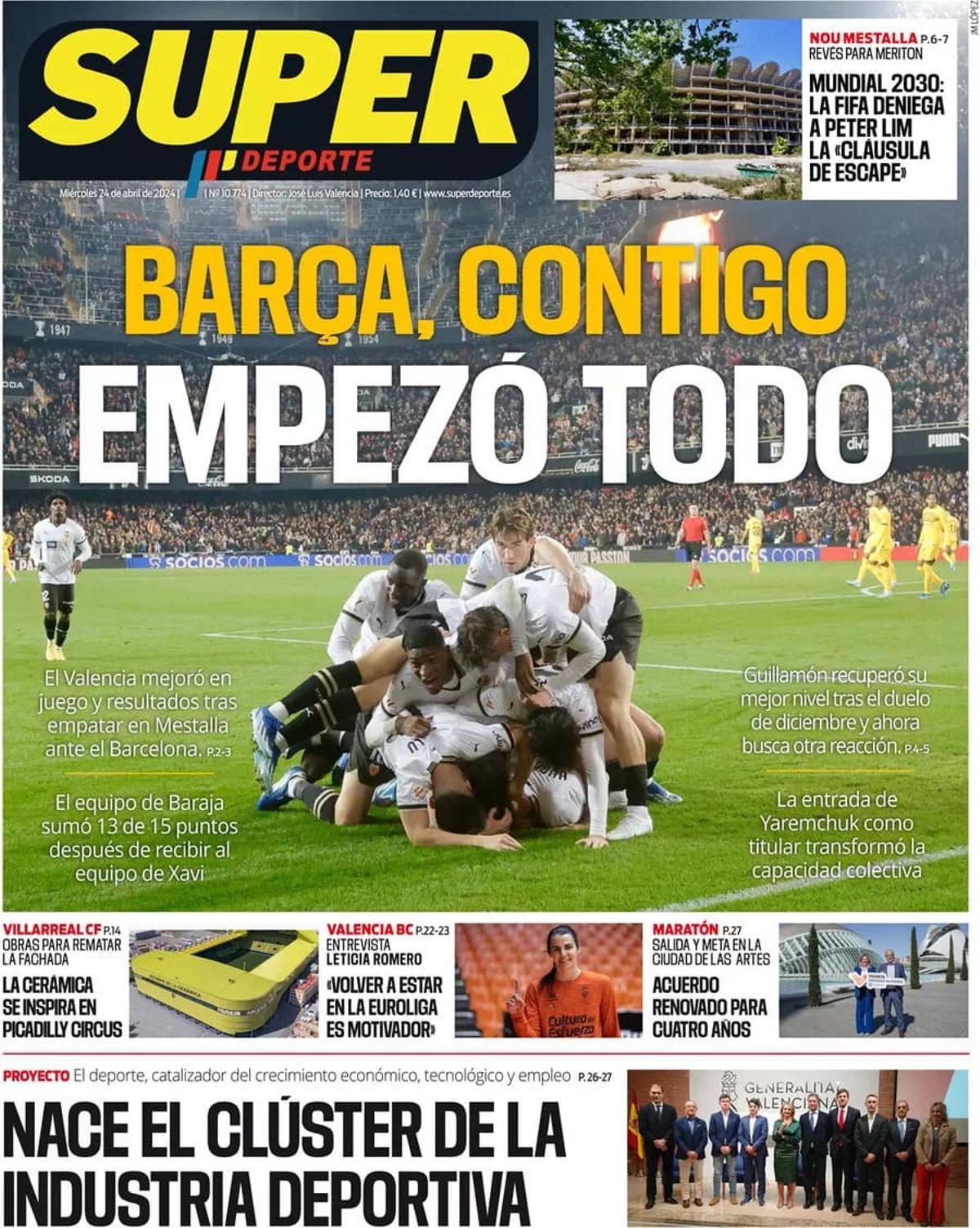 Las portadas de los periódicos deportivos de hoy, miércoles 24 de abril Las portadas de los periódicos deportivos de hoy, miércoles 24 de abril