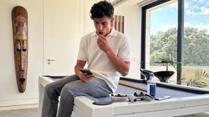 Marc Márquez en su casa de Madrid.