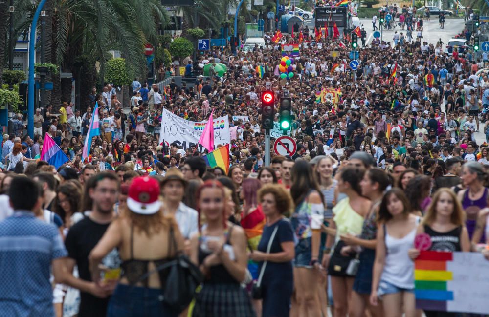 Alicante ondea la bandera del Orgullo LGTBI