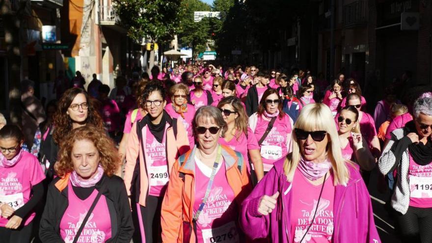 Figueres es prepara per rebre la marea rosa de la Cursa de la Dona