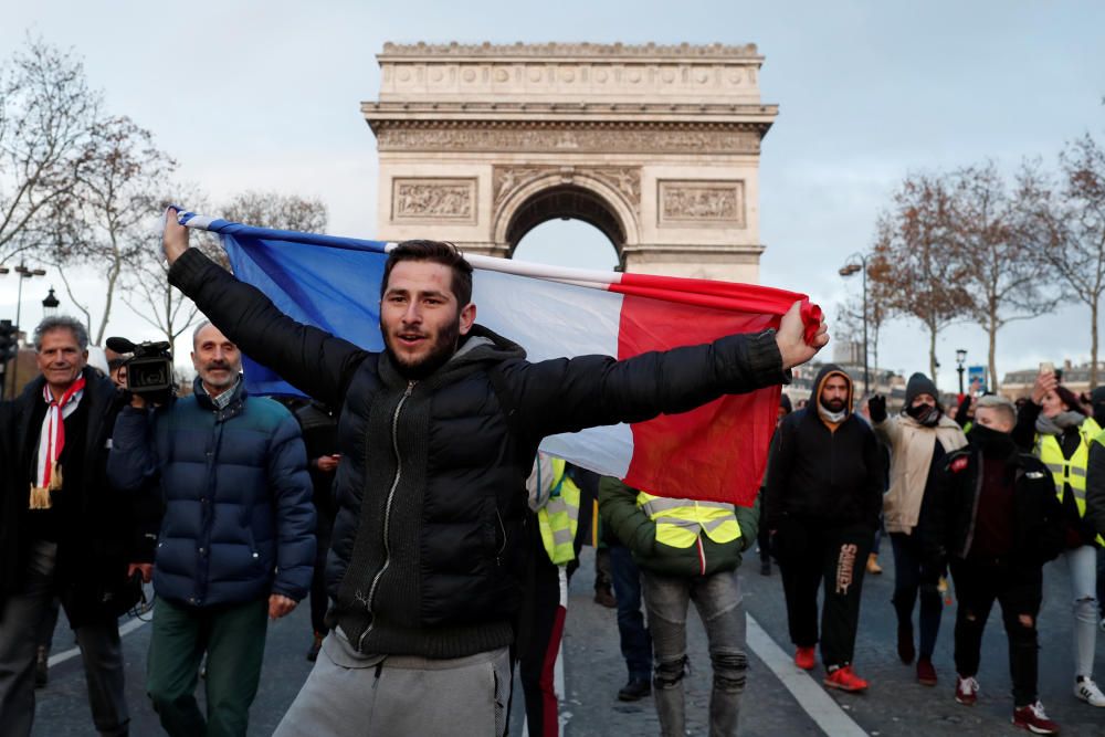 Protesta de los 'chalecos amarillos' en París