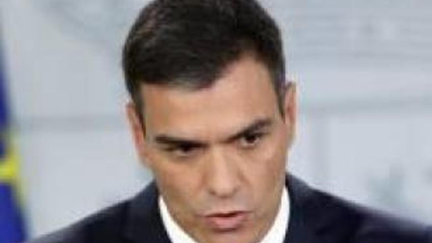 Pedro Sánchez, ayer.