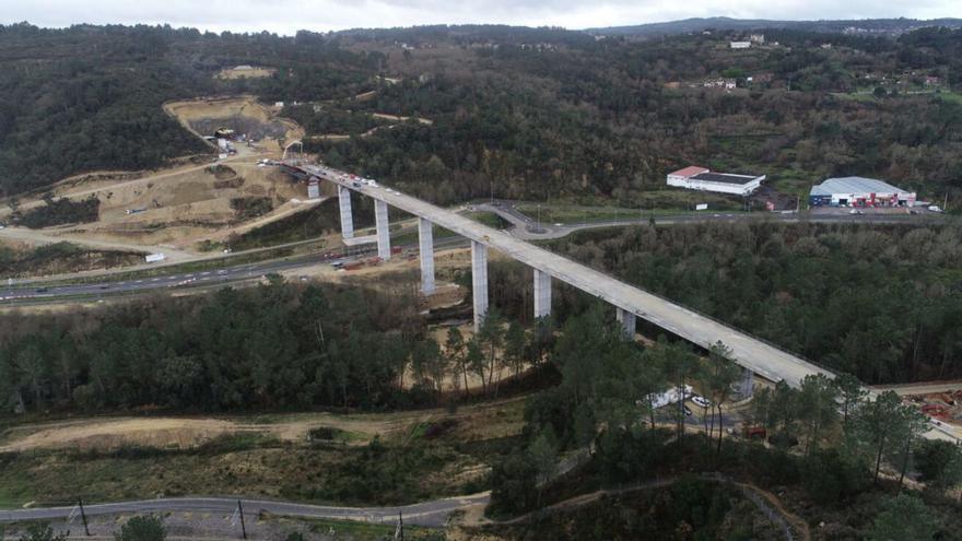 El viaducto del Barbaña es el segundo más grande del trazado de la variante exterior. |  FDV