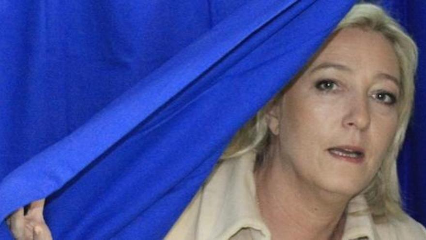 La líder del partido ultraderechista Frente Nacional e hija de Jean Marie Len Pen, Marine Le Pen.