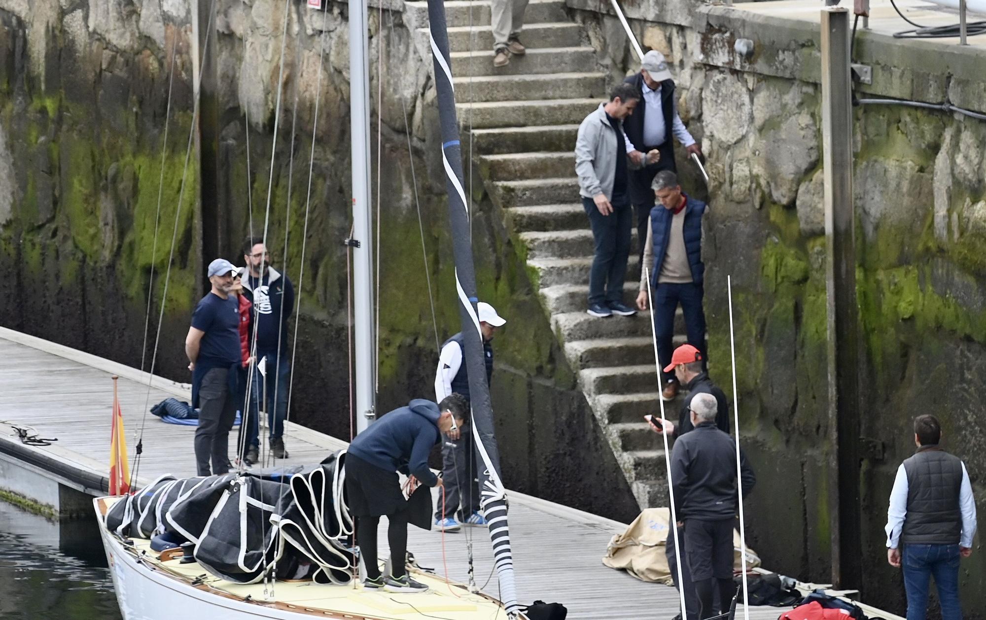 El rey emérito, Juan Carlos I, ya navega por aguas de Sanxenxo