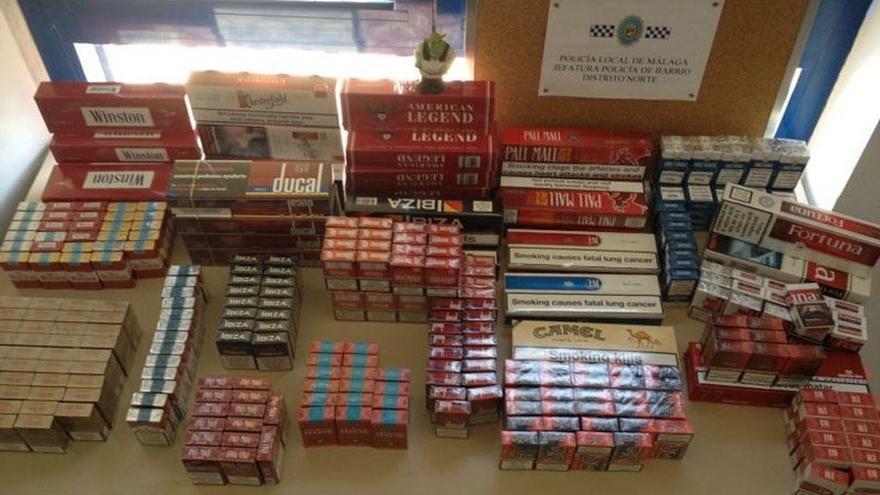 Tabaco ilegal interceptado por las fuerzas de seguridad.