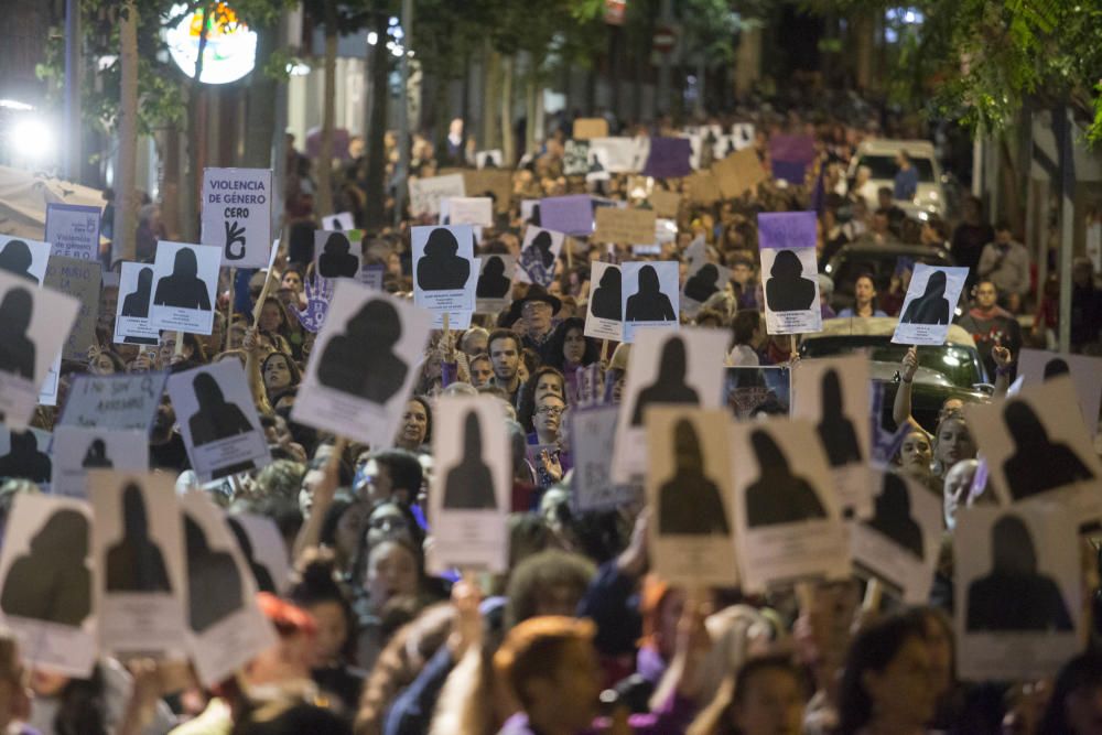 Manifestación contra la violencia machista