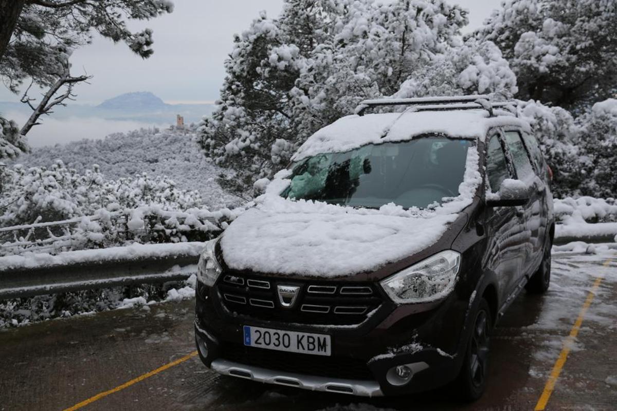 La nieve llega a Barcelona: Collserola, cubierta de blanco