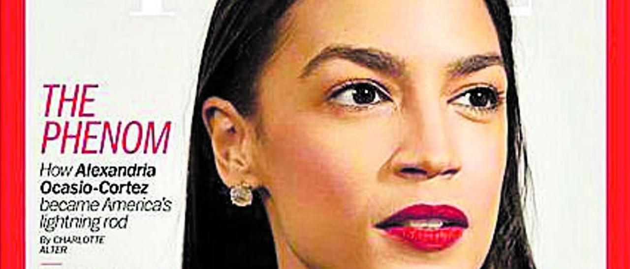 Alexandria Ocasio-Cortez en la portada de &quot;Time&quot;