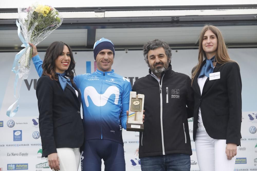 Segunda etapa de la Vuelta a Asturias entre Ribera de Arriba y el Alto del Acebo.