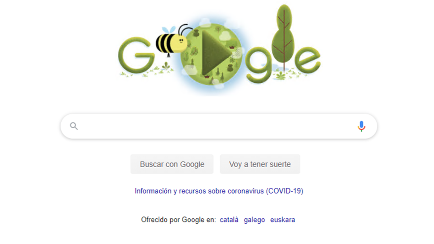 Google dedica su doodle al día de la Tierra