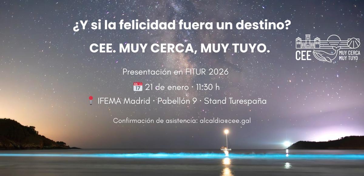 Cartel promocional de la presentación de la campaña en Fitur 2026.