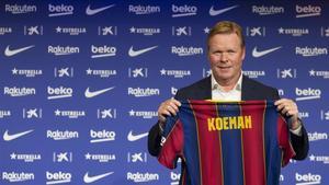 Ronald Koeman se siente como en casa en el Camp Nou