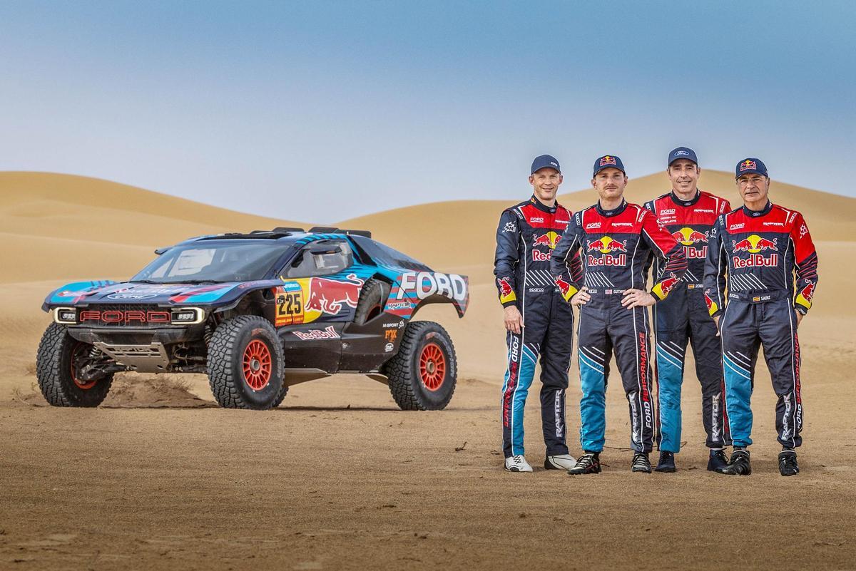 Mattias Ekström, Mitch Guthrie Jr, Nani Roma y Carlos Sainz Sr.