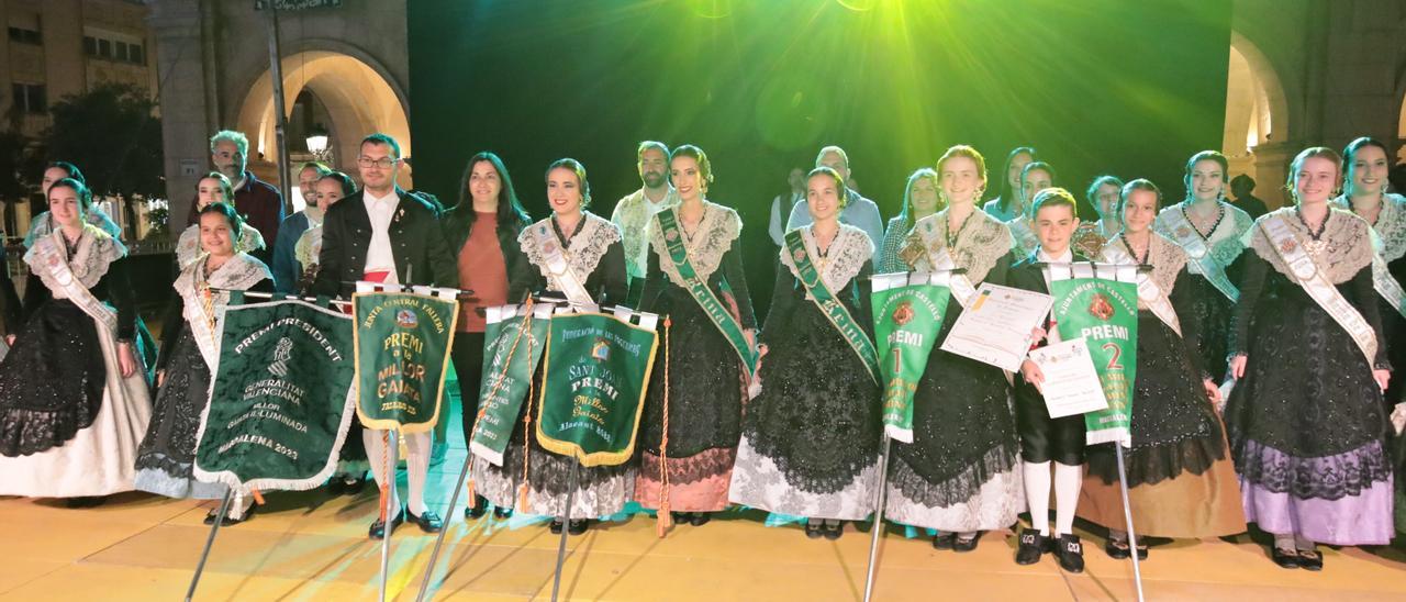 Ceremonia de entrega de premios a las gaiatas