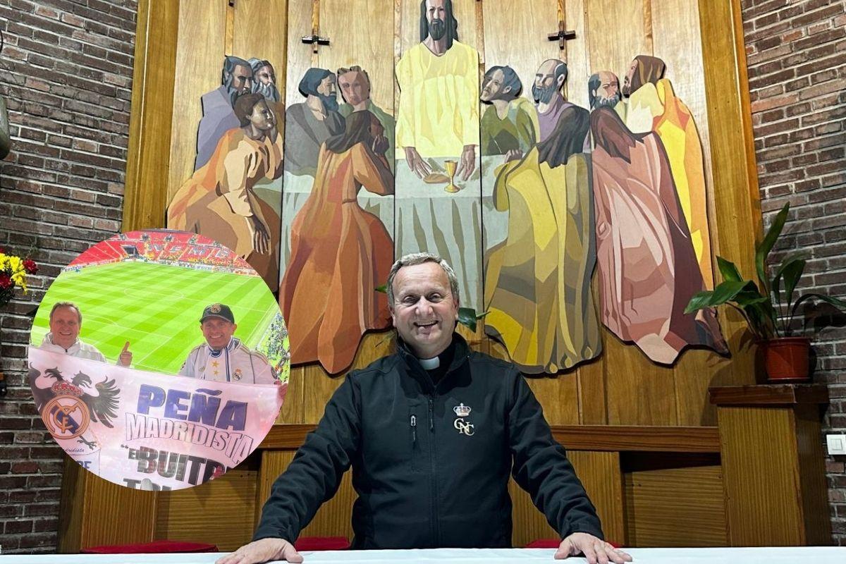 Quillo, el cura 'youtuber' de Toledo que preside una peña del Real Madrid: "Soy el mismo en la Iglesia que en el Bernabéu"