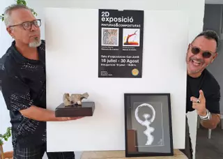 Los artistas David Riera y David Serra inauguran una exposición conjunta en Can Jordi este miércoles