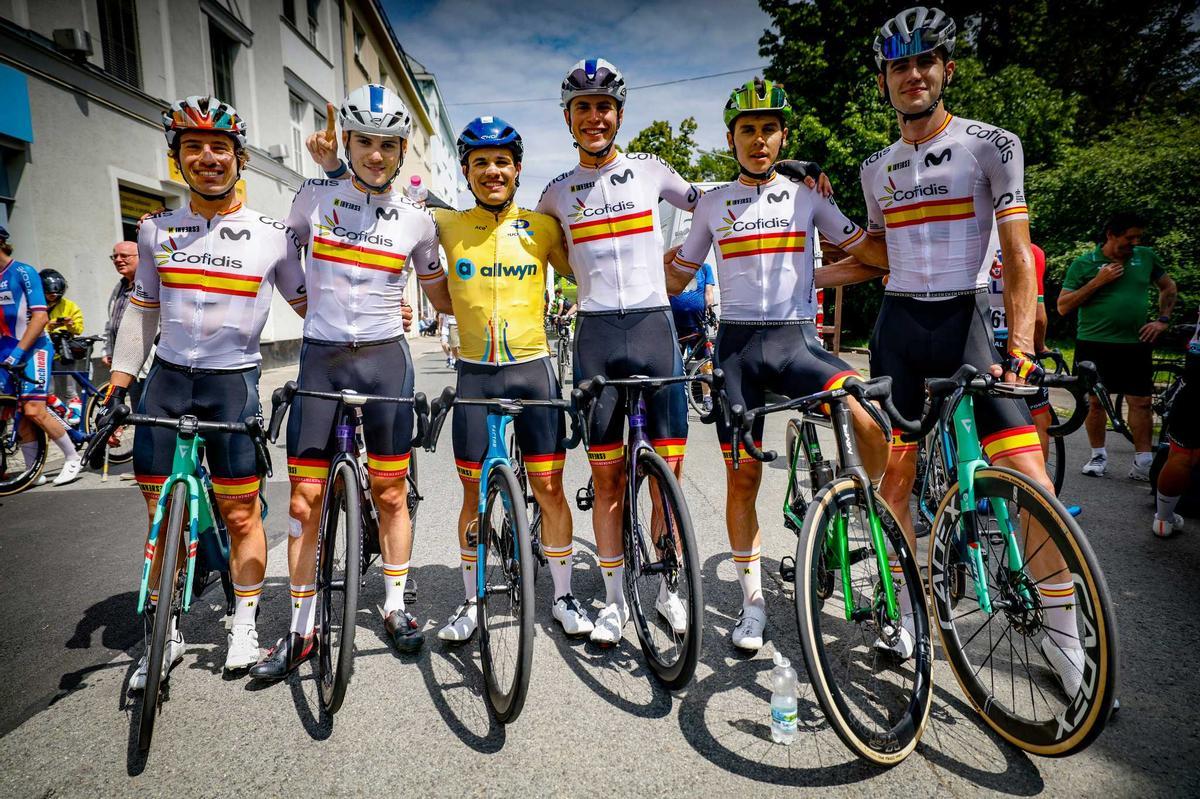 La selección española que ha competido en la Carrera de la Paz