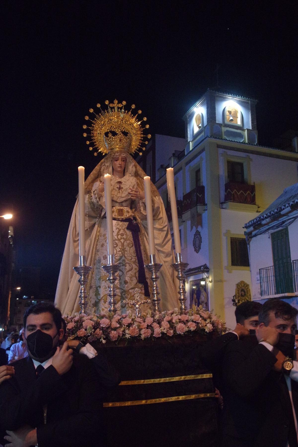 La Virgen de Consolación y Lágrimas, por la calle Frailes
